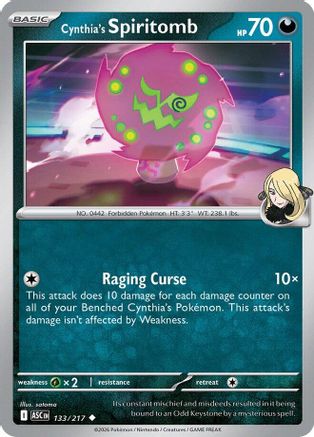Cynthia's Spiritomb 133/217  - Reverse Holofoil - Uncommon