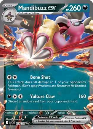 Mandibuzz ex 139  - Holofoil - Double Rare