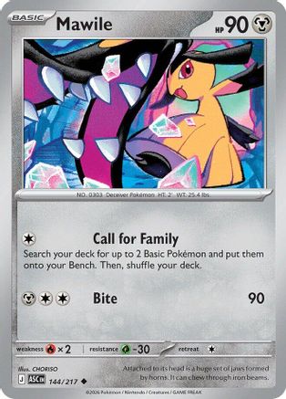 Mawile 144/217  - Reverse Holofoil - Uncommon
