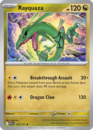 Rayquaza 153  - Holofoil - Rare