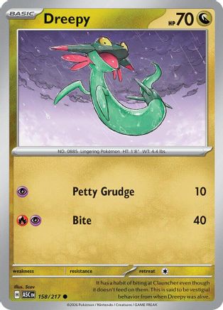 Dreepy 158/217  - Reverse Holofoil - Common