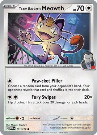 Team Rocket's Meowth 161  - Common