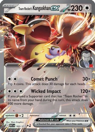 Team Rocket's Kangaskhan ex 162  - Holofoil - Double Rare