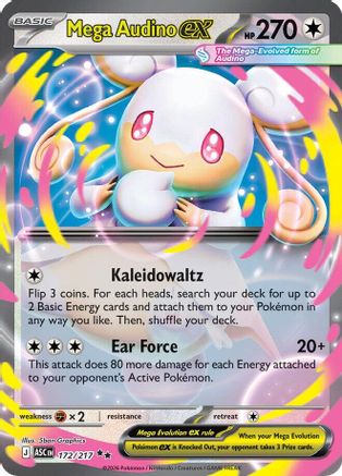 Mega Audino ex 172/217  - Holofoil - Double Rare