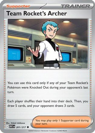 Team Rocket's Archer 201  - Uncommon