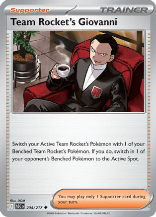 Team Rocket's Giovanni 204  - Uncommon