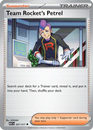 Team Rocket's Petrel 207  - Uncommon