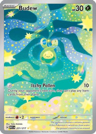Budew 221/217  - Holofoil - Illustration Rare