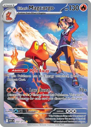 Ethan's Magcargo 222/217  - Holofoil - Illustration Rare