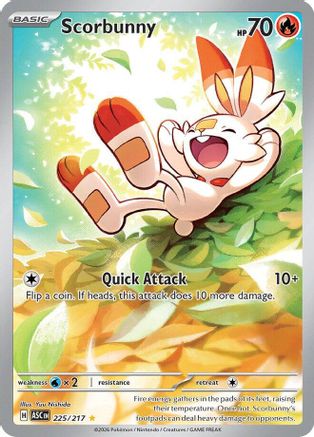 Scorbunny 225/217  - Holofoil - Illustration Rare