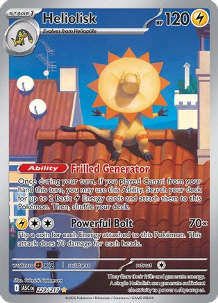 Heliolisk 229/217  - Holofoil - Illustration Rare