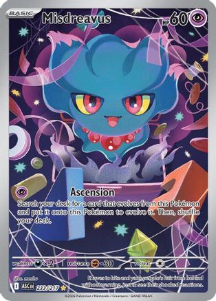 Misdreavus 233/217  - Holofoil - Illustration Rare