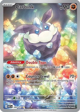 Carbink 242/217  - Holofoil - Illustration Rare