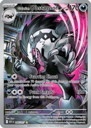 Galarian Obstagoon 245/217  - Holofoil - Illustration Rare