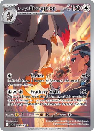 Larry's Staraptor 249/217  - Holofoil - Illustration Rare