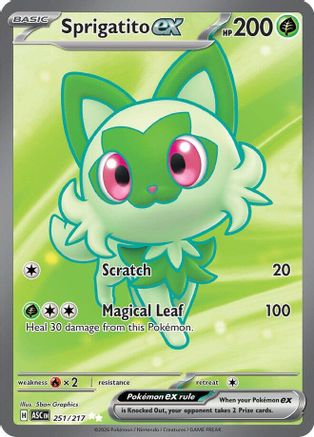 Sprigatito ex 251  - Holofoil - Ultra Rare