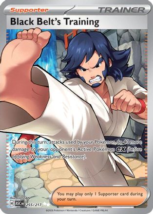 Black Belt's Training 255  - Holofoil - Ultra Rare
