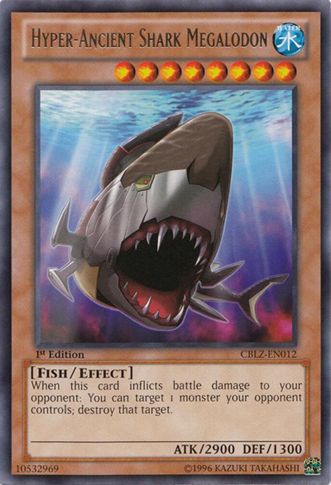 Hyper-Ancient Shark Megalodon (CBLZ-EN012) - Rare