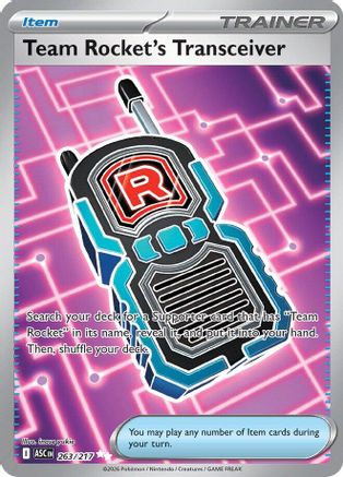 Team Rocket's Transceiver 263/217  - Holofoil - Ultra Rare