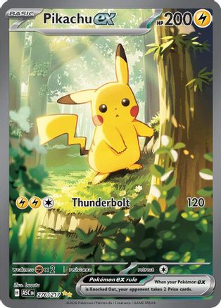 Pikachu ex 276/217  - Holofoil - Special Illustration Rare