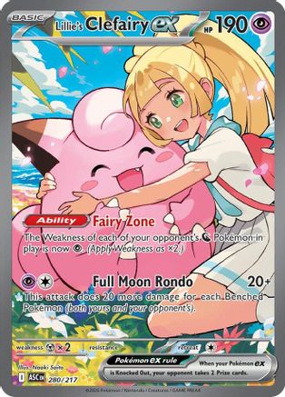 Lillie's Clefairy ex 280/217  - Holofoil - Special Illustration Rare
