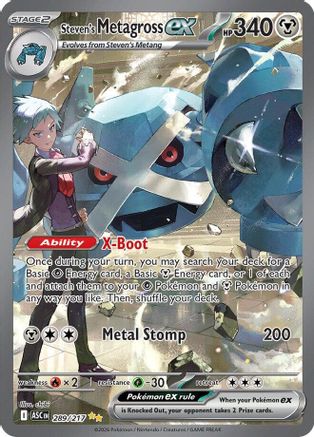 Steven's Metagross ex 289  - Holofoil - Special Illustration Rare