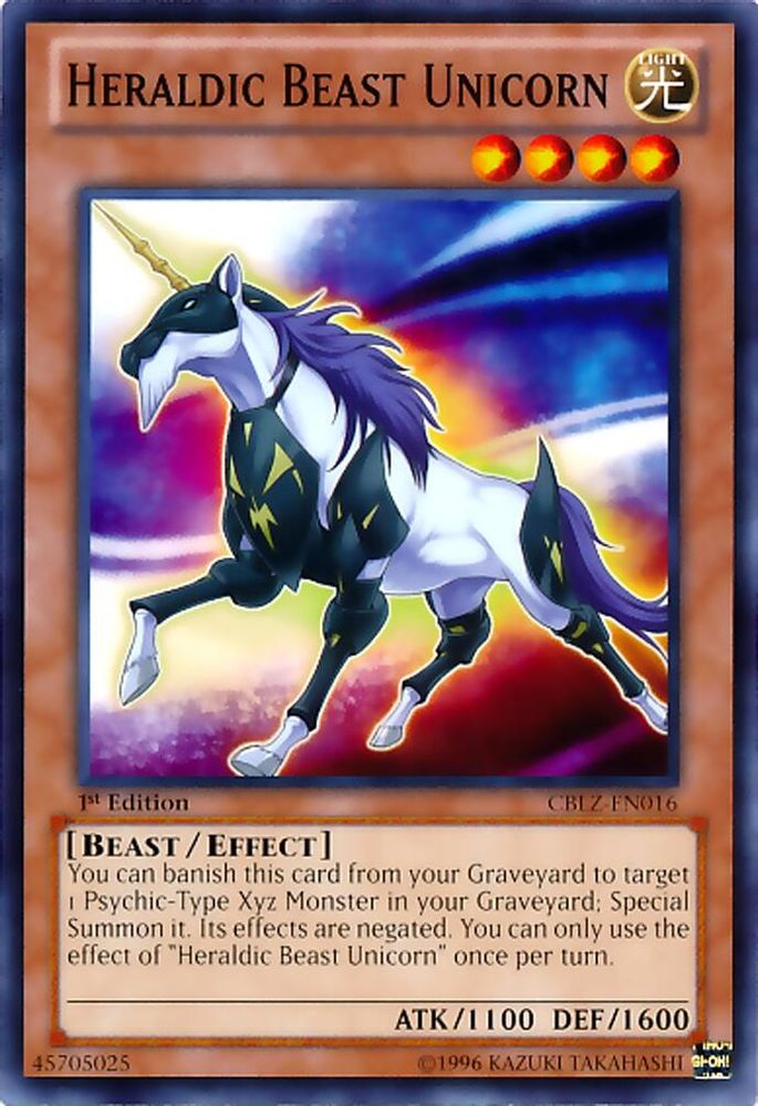 Heraldic Beast Unicorn (CBLZ-EN016) - Common