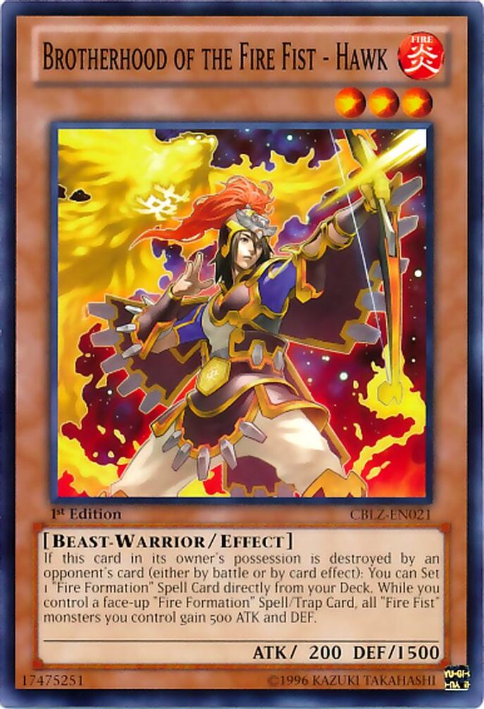Brotherhood of the Fire Fist - Hawk (CBLZ-EN021) - Common