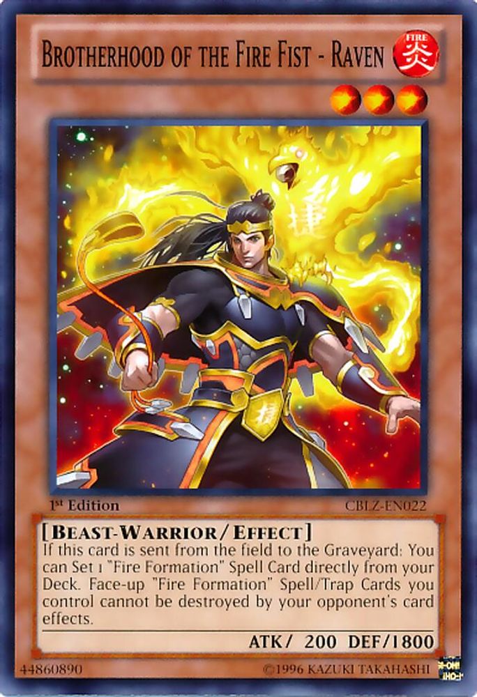 Brotherhood of the Fire Fist - Raven (CBLZ-EN022) - Common