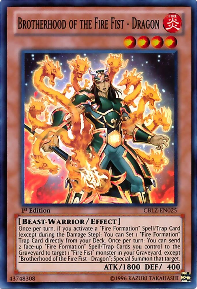 Brotherhood of the Fire Fist - Dragon (CBLZ-EN025) - Super Rare