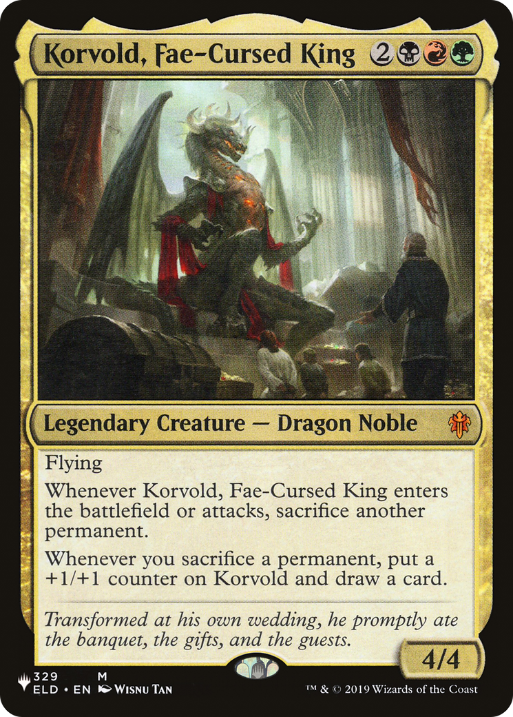 Korvold, roi maudit par les Fées [La liste] 