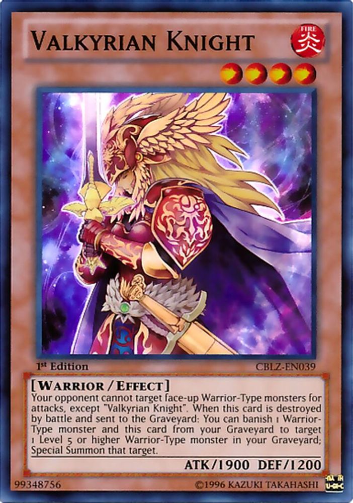 Valkyrian Knight (CBLZ-EN039) - Super Rare
