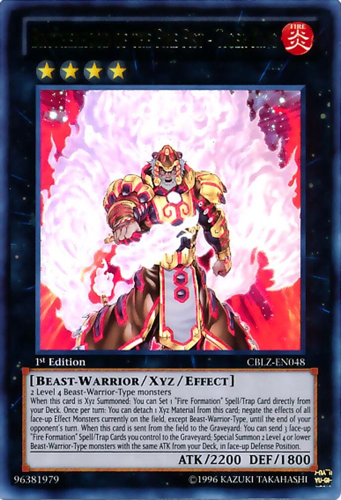 Brotherhood of the Fire Fist - Tiger King (CBLZ-EN048) - Ultra Rare