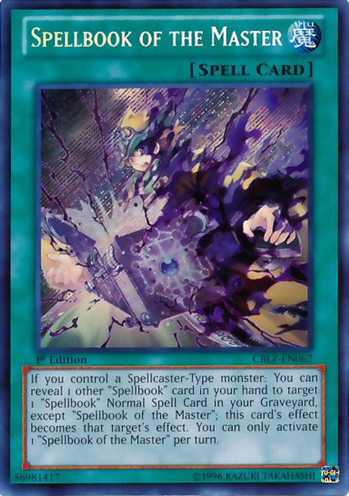 Spellbook of the Master (CBLZ-EN062) - Secret Rare