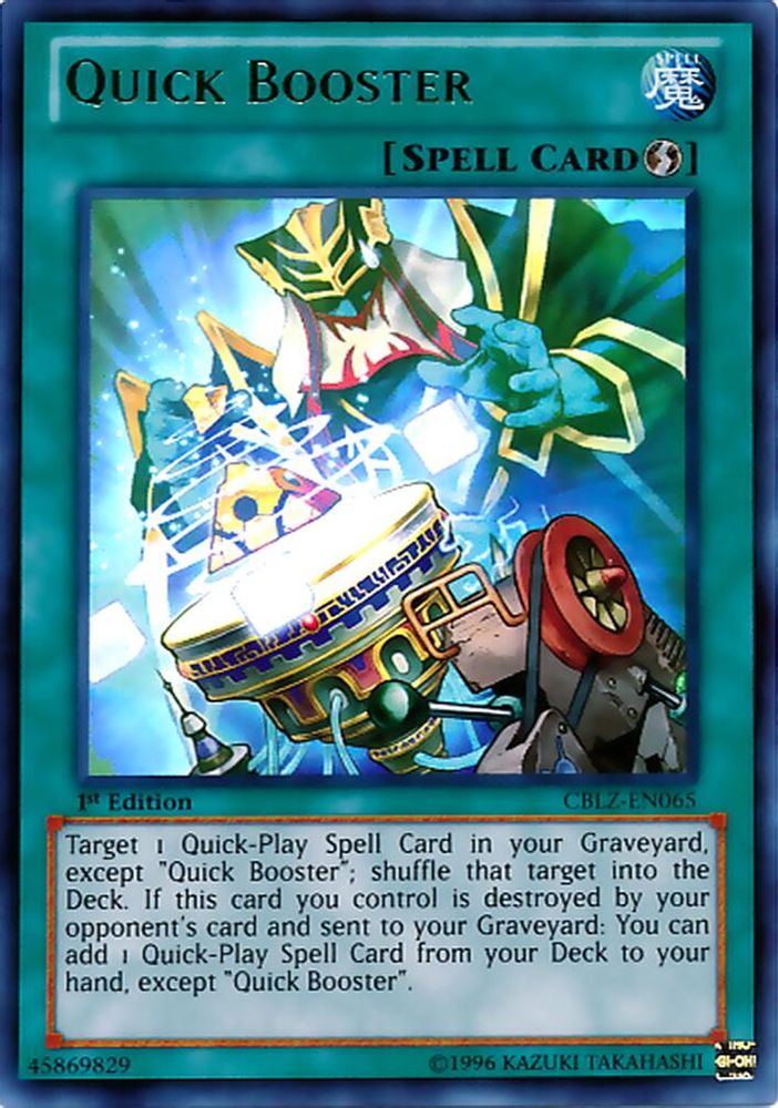 Quick Booster (CBLZ-EN065) - Ultra Rare