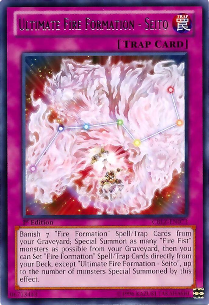Ultimate Fire Formation - Seito (CBLZ-EN073) - Rare