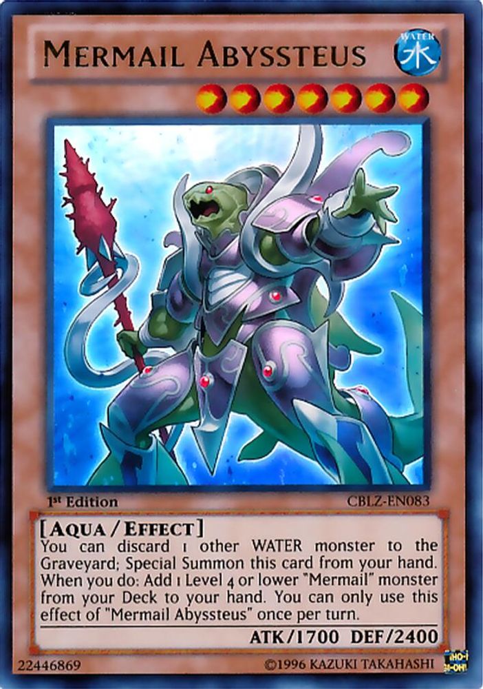 Mermail Abyssteus (CBLZ-EN083) - Ultra Rare