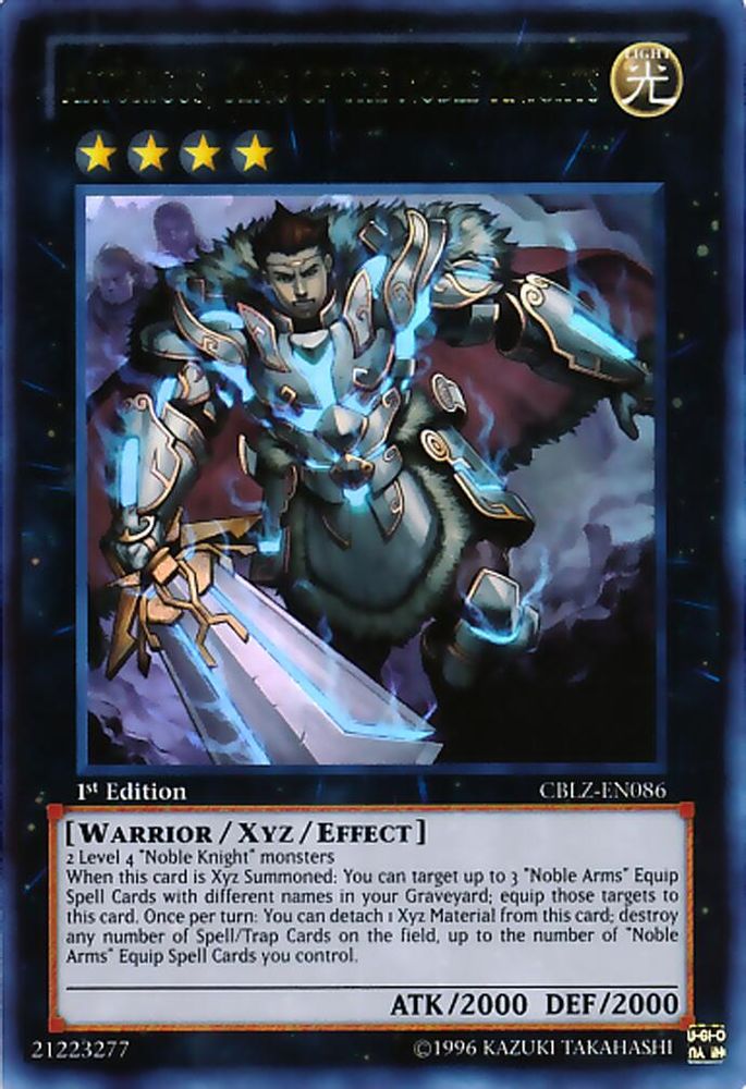 Artorigus, King of the Noble Knights (CBLZ-EN086) - Ultra Rare