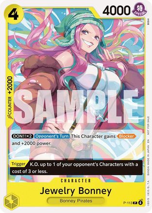 Jewelry Bonney (Heroines Battle Pack) (P-113) - Promo
