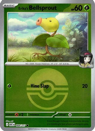Erika's Bellsprout (Poke Ball) 004  - Reverse Holofoil - Common