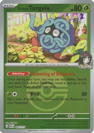 Erika's Tangela (Poke Ball) 007/217  - Reverse Holofoil - Common