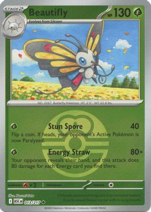 Beautifly (Love Ball) 013/217  - Reverse Holofoil - Uncommon