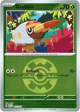 Grubbin (Quick Ball) 017  - Reverse Holofoil - Common