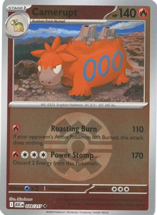 Camerupt (Quick Ball) 028  - Reverse Holofoil - Uncommon