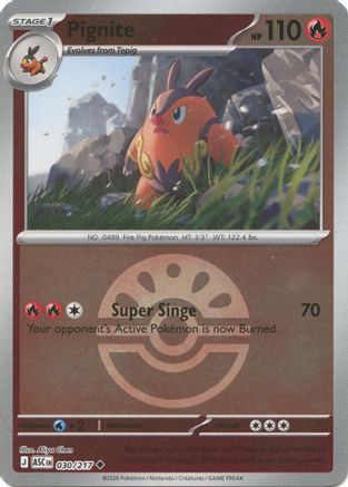 Pignite (Friend Ball) 030  - Reverse Holofoil - Uncommon