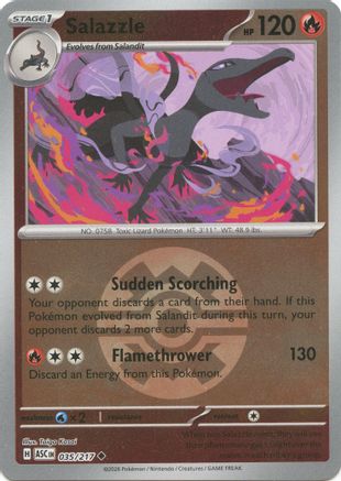 Salazzle (Quick Ball) 035/217  - Reverse Holofoil - Uncommon