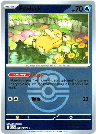 Psyduck (Love Ball) 039/217  - Reverse Holofoil - Common