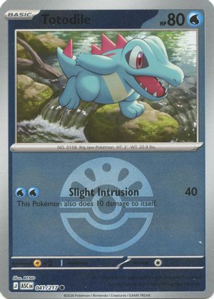 Totodile (Friend Ball) 041  - Reverse Holofoil - Common