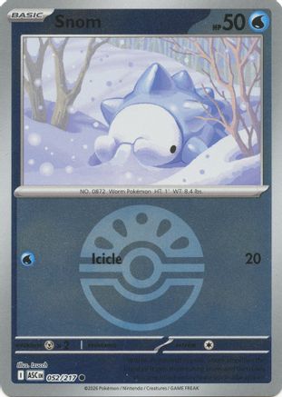 Snom (Friend Ball) 052  - Reverse Holofoil - Common