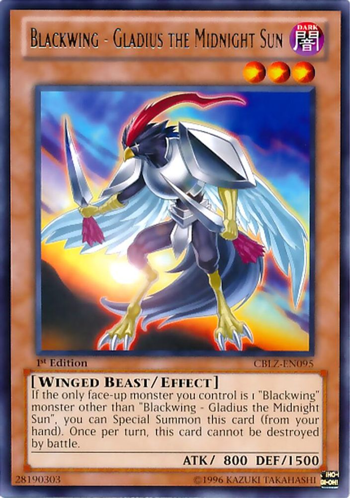 Blackwing - Gladius the Midnight Sun (CBLZ-EN095) - Rare